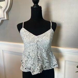 Elegant Baby Blue Lace Women’s Top